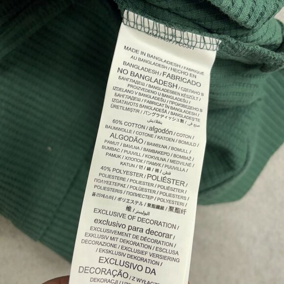 NEW Michigan State Spartans Men's L Green Waffle Knit Hooded Pullover Sweatshirt - Picture 6 of 8